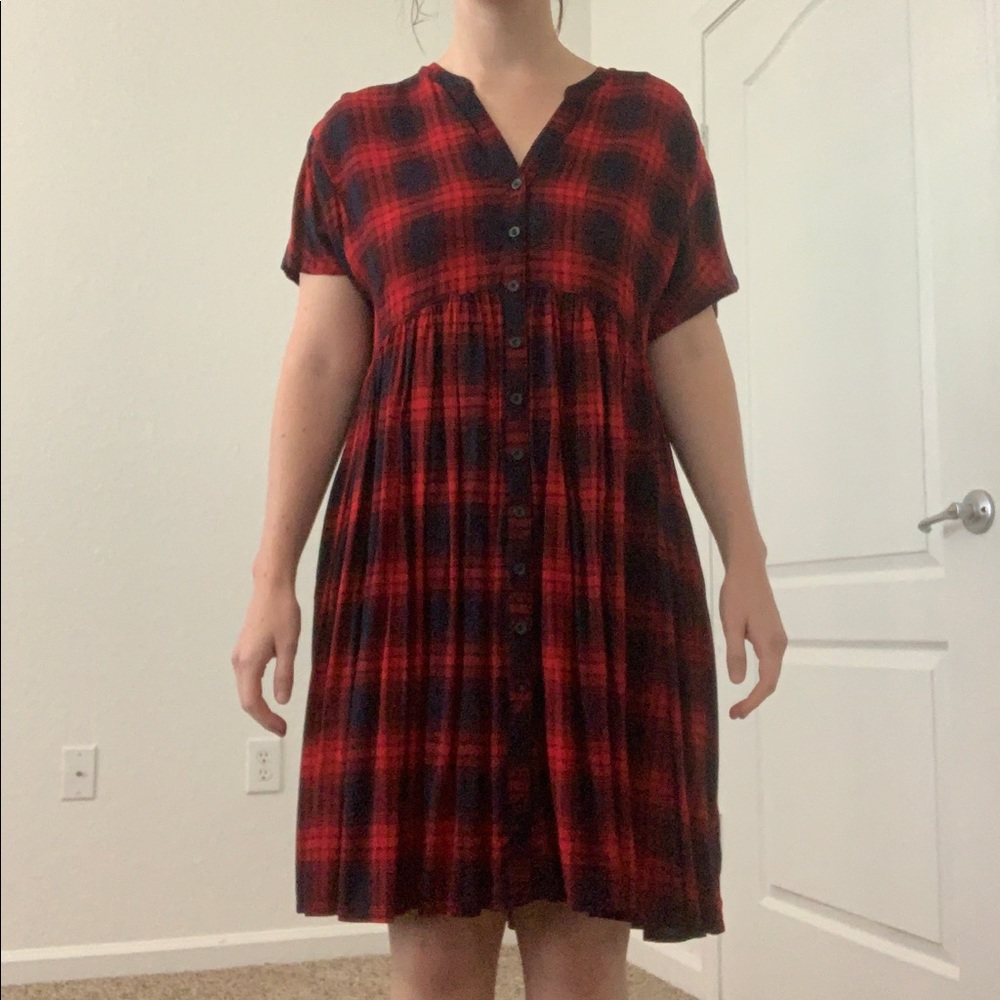 Plaid Anthropologie Dress